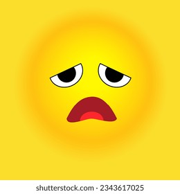 Smile, stickers with emotions. Vector illustration for printing on clothes, fabrics, wallpapers.