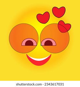 Smile, stickers with emotions. Vector illustration for printing on clothes, fabrics, wallpapers.
