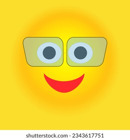 Smile, stickers with emotions. Vector illustration for printing on clothes, fabrics, wallpapers.