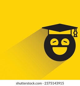 smile student emoji on yellow background