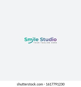 smile studio, logotype, lettering logo, smile simple logo