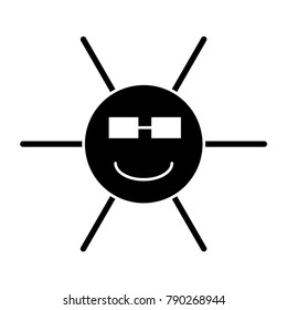 Smile sun icon