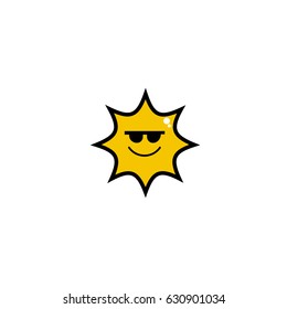 Smile sun, a tan