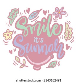 Smile it's sunnah. Islamic poster.