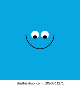 smile symbol face silhouette vector illustration