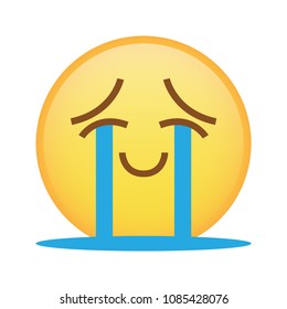 Smile Tears Emoji Emoticon Vector Stock Vector (Royalty Free ...