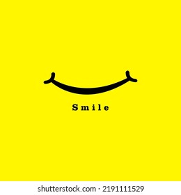 SMILE TEMPLATE DESIGN WITH  YELLOW COLOUR