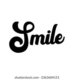 texto de sonrisa con fondo blanco.