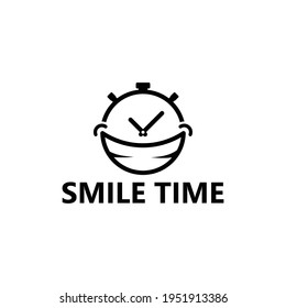 Smile time logo template design