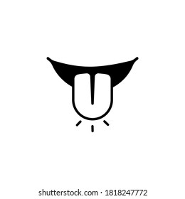 Smile with tongue icon. Vector on isolated white background. EPS 10