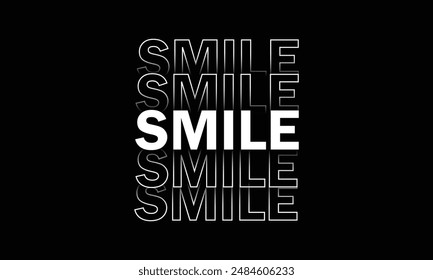 smile typography t shirt design custom t shirt design