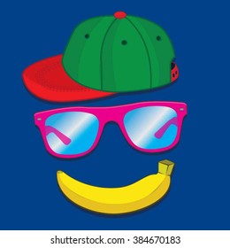 Smile typography, t-shirt graphics, vectors