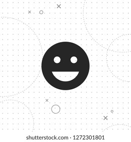 Smile vector best flat icon on texture background , EPS 10