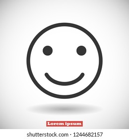 smile vector icon 10 eps