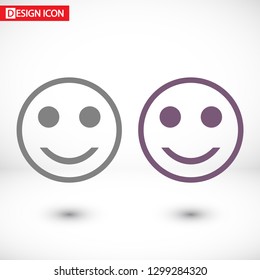 Smile Vector icon