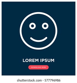 Smile vector icon