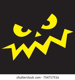 Smile vector icon. Abstract vector symbol