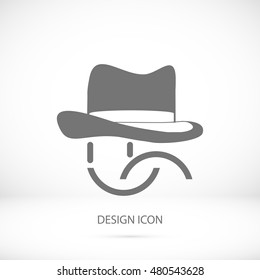 smile vector icon, vector best flat icon, EPS