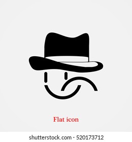 smile vector icon, vector best flat icon, EPS