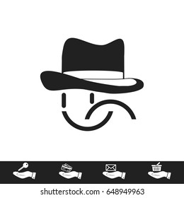 smile vector icon, vector best flat icon, EPS