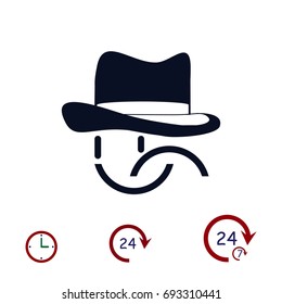 smile vector icon, vector best flat icon, EPS