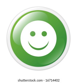 Smile Vector Icon Button Stock Vector (Royalty Free) 16714402 ...