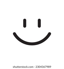 Smile vector icon. Emoji icon. Happy smile flat sign design. Smile face symbol pictogram. UX UI icon