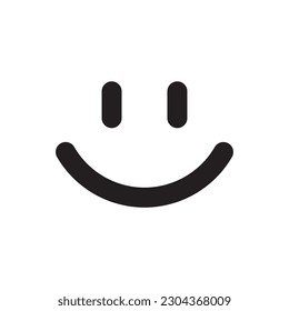 Smile vector icon. Emoji icon. Happy smile flat sign design. Smile face symbol pictogram. UX UI icon