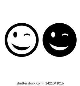 Smile vector icon. Happy face symbol.Smile icon for your web design.