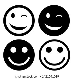 Smile vector icon. Happy face symbol.Smile icon for your web design.