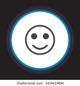 Smile Vector icon . Lorem Ipsum Illustration design