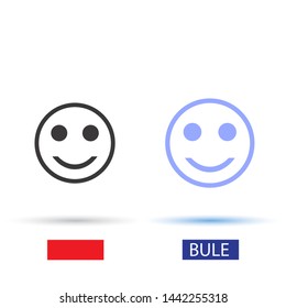 Smile Vector icon . Lorem Ipsum Illustration design