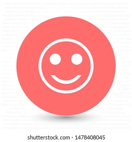 Smile Vector icon . Lorem Ipsum Illustration design
