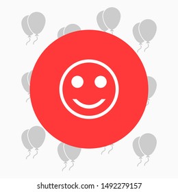 Smile Vector icon . Lorem Ipsum Illustration design
