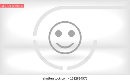 Smile Vector icon . Lorem Ipsum Illustration design