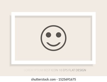 Smile Vector icon . Lorem Ipsum Illustration design