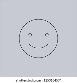 Smile vector icon. Modern, simple, isolated, flat best quality icon for web site designs or mobile apps. Vector illustration.