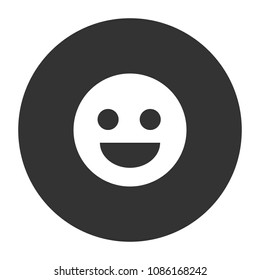 smile vector icon, smile sign