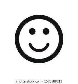 Smile vector icon, simple sign for web site and mobile app.