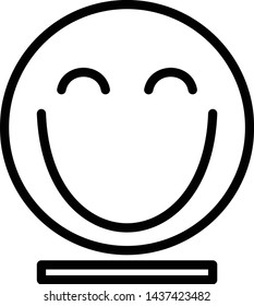 smile vector for icons of people who are happy