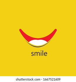 Smile vector image logo and symbol