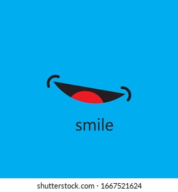 Smile vector image logo and symbol