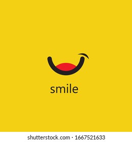 Smile vector image logo and symbol