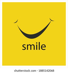 Símbolo y logotipo de imagen vectorial Smile