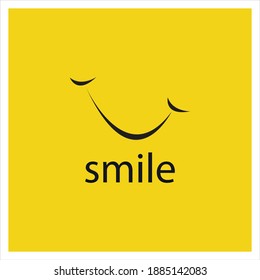 Smile vector image logo and symbol
