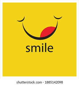 Símbolo y logotipo de imagen vectorial Smile