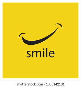 Smile vector image logo and symbol