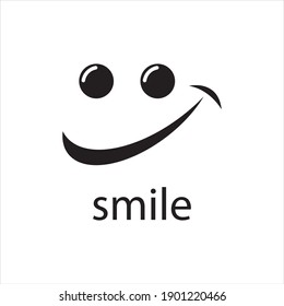 Smile vector image logo and symbol