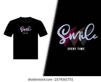 Smile Vector T Shirt Design For Print