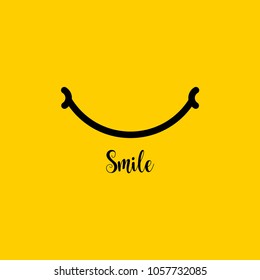 Smile Vector Template Design Illustration